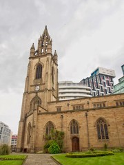 Fototapeta na wymiar Liverpool Church and Buildings