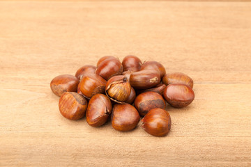 heap of chestnut