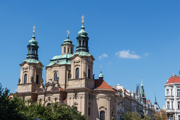 Fototapeta na wymiar Eglise Saint Nicolas à Prague