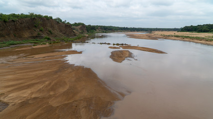 Flusslandschaft in einem Nationalpark in Südafrika