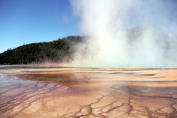 Hydrothermal activity – Yellowstone NP – USA 