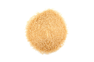 Heap of raw Organic Cane Sugar, Brown sugar