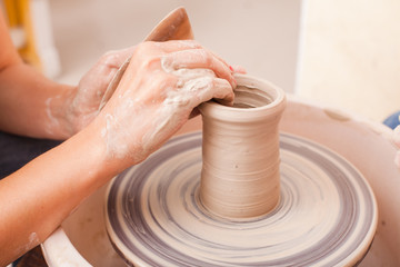 Child's ceramic handicrafts