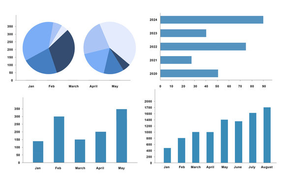 business finance graph chart 3d illustration