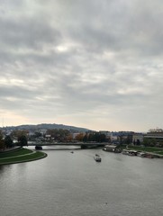 Naklejka premium River in Cracow