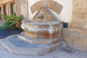 Sicile, fontaine, ville de Mazara del Vallo