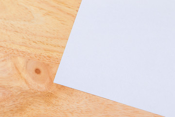 Recycled paper book on wooden background