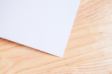 Recycled paper book on wooden background