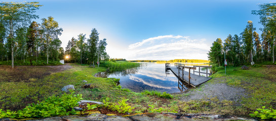 Panorama See in Schweden