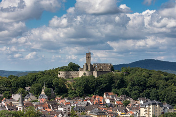 Fototapeta na wymiar Medieval castle of the village of Koenigstein