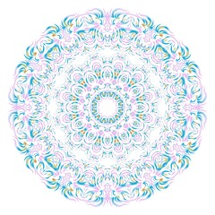 Mandala on a white background. Beautiful oriental, asian motives. Flower vector