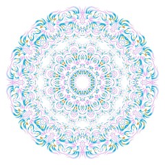 Mandala on a white background. Beautiful oriental, asian motives. Flower vector