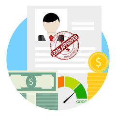 Approved credit or loan