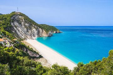 Fototapeta na wymiar Beautiful Milos beach, Lefkada island, Greece