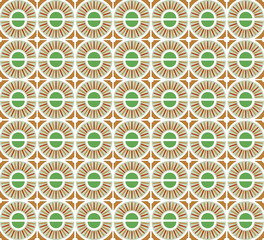 Traditional ottoman colorful pattern illustration