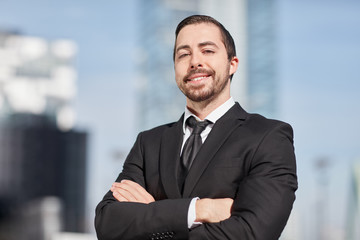 Stolzer und selbstbewusster Entrepreneur