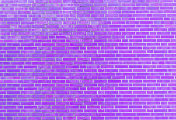 Fototapeta na wymiar Violette Ziegelstein Mauer Textur