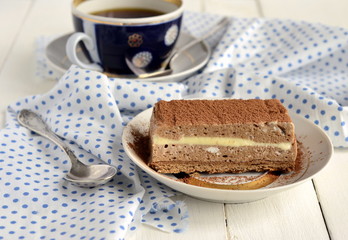 Chocolate and coffee cake