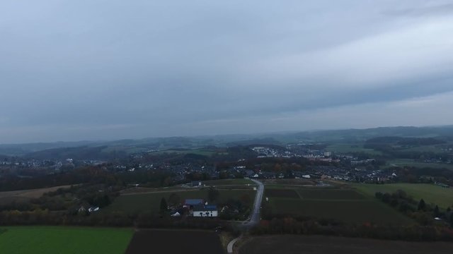 Flug &uuml;ber Stadt - Velbert-Neviges