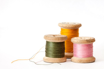 Old wooden coils.