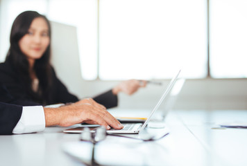 Business people meeting working in modern office