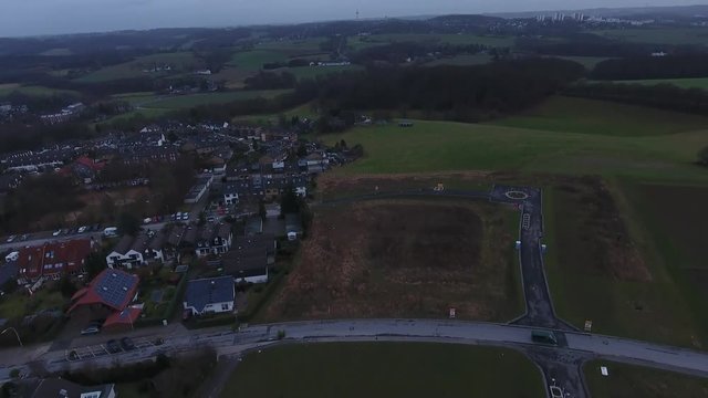 Flug &uuml;ber Stadt - Velbert-Neviges