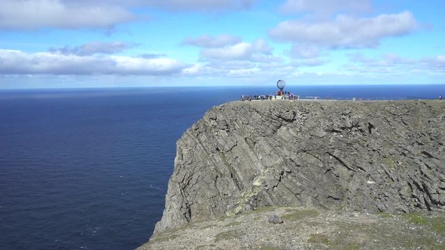 Steep rocky coast - North cap, Norway