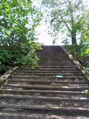 old stairs in the park
