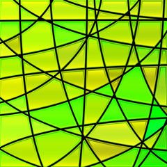 abstract vector stained-glass mosaic background