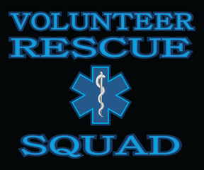 Volunteer Rescue Squad is an illustration that can be used to represent rescue volunteer squad crews or members. Just add your name or location.