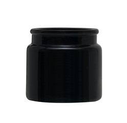 black clear bottle isolated on white