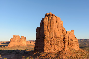 Red Rock Formations Near Canyonlands National Park, Utah.
