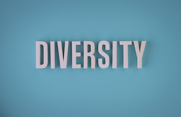 Diversity sign lettering