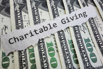 Charitable Contribution money - obrazy, fototapety, plakaty