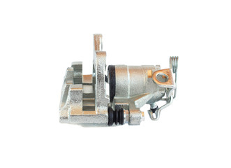 Car brake caliper on white background, isolate