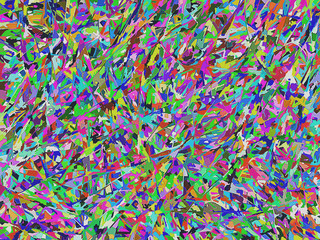 Multi coloured chaotic abstract background