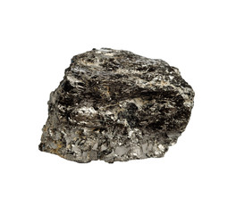 coal is fossilized on a white background