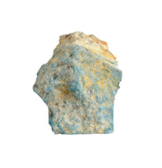 Mineral Apatite on white background