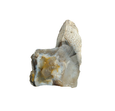 mineral flint patterned on white background