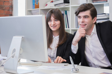 Business people working in the office