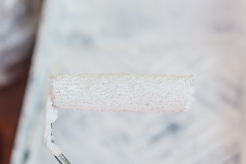 White paint with essentials equipment