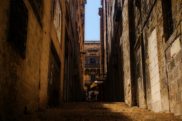 Historical Road in Valletta, Malta