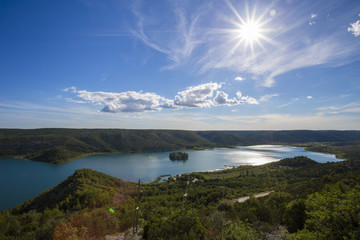 Part of national park Krka in Croatia