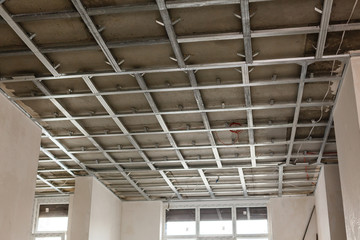 Ceiling frame made of metal profile
