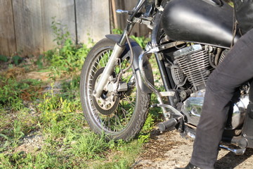 Fototapeta na wymiar Motorcycle in details