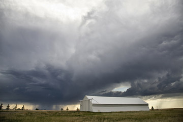 Obraz na płótnie Canvas Prairie Storm Clouds Canada
