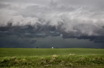Fotobehang Prairie Storm Clouds Canada © pictureguy32