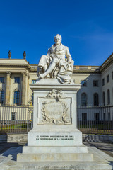 Fototapeta na wymiar Statue of Alexander von Humboldt