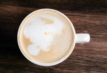 Coffee cup, A cup of hot latte coffee