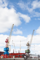 Fototapeta premium Port crane at the work